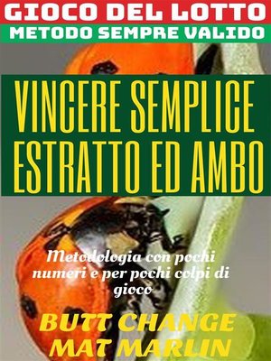 cover image of Gioco del lotto--Vincere semplice Ambo ed Estratto